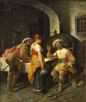 ITALIAN SCHOOL CAVALIER PAINTI
