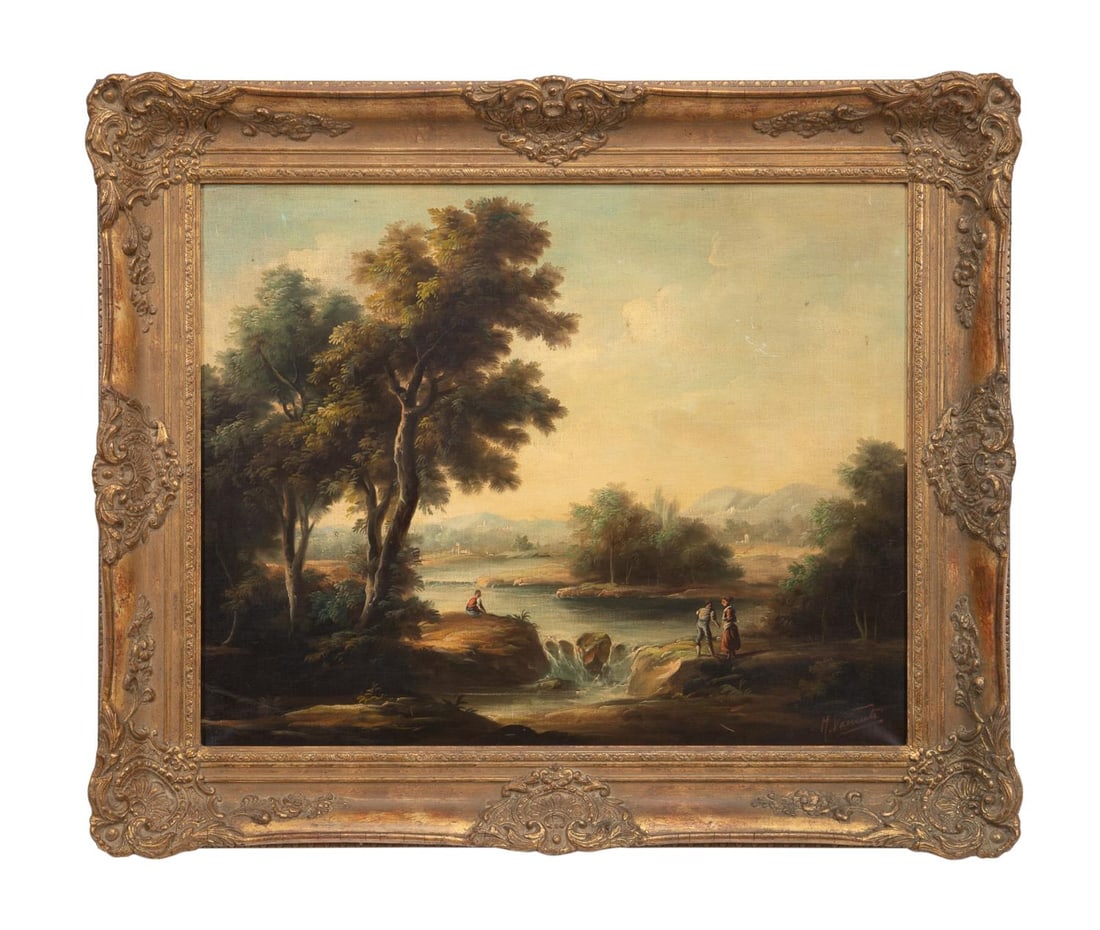 ITALIAN SCHOOL, FIGURAL LANDSCAPE