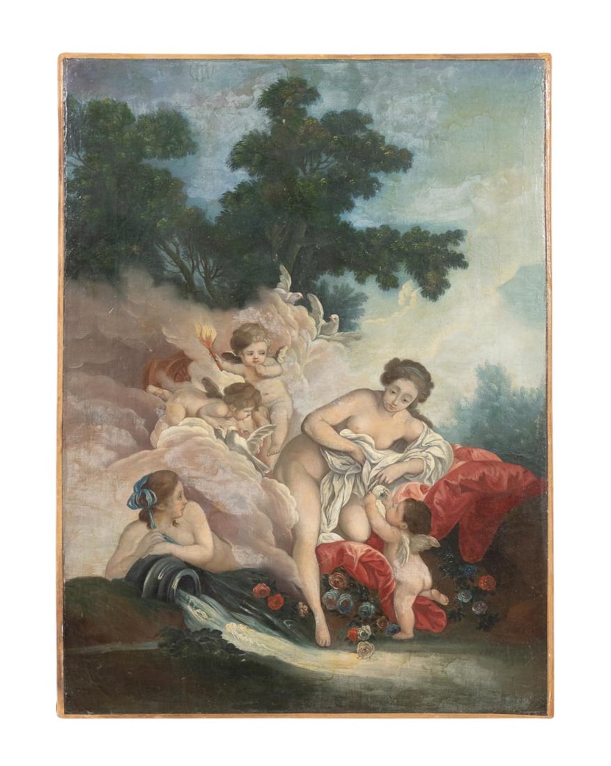 ITALIAN SCHOOL, FIGURAL PAINTING W/