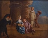 ITALIAN SCHOOL, FIGURES IN COU