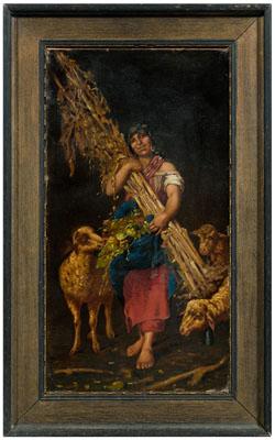 Italian School genre painting,