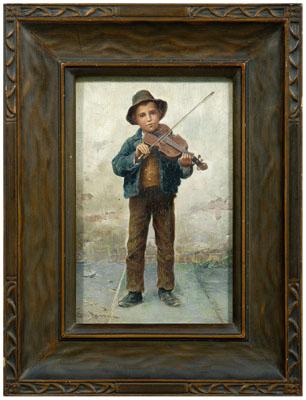 Italian School genre painting,