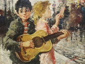 ITALIAN SCHOOL OIL ON CANVAS P