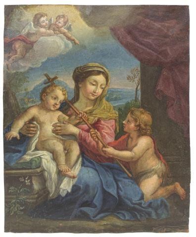 ITALIAN SCHOOL OIL ON COPPER