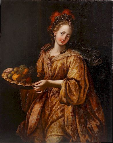 ITALIAN SCHOOL, OIL, PORTRAIT OF