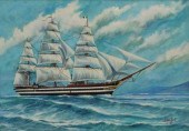 ITALIAN SCHOOL PAINTING NAVY S