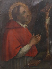ITALIAN SCHOOL PAINTING ON COP