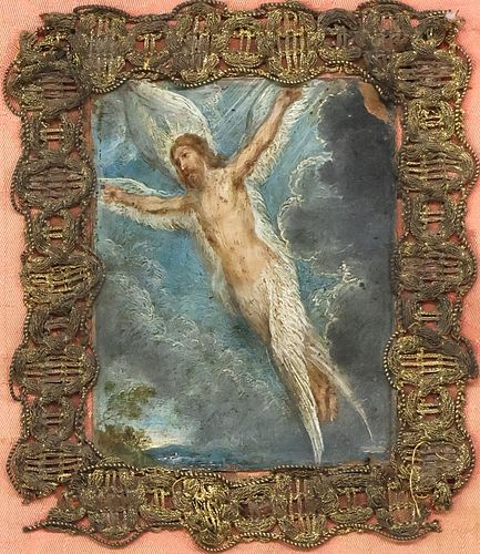 ITALIAN SCHOOL PAINTING ON COPPER