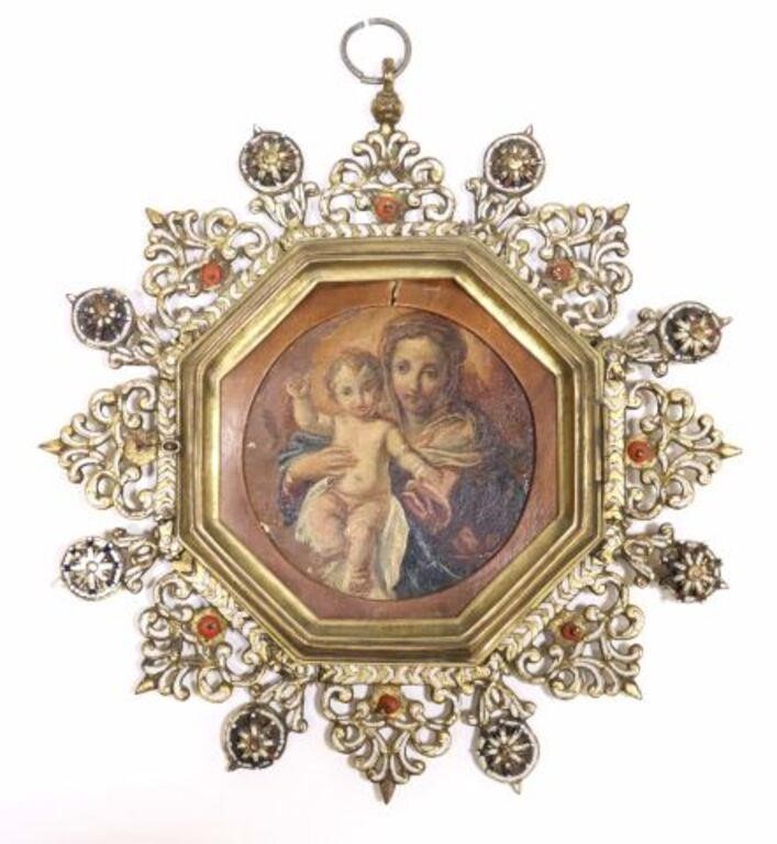 ITALIAN SCHOOL PAINTING ON COPPER