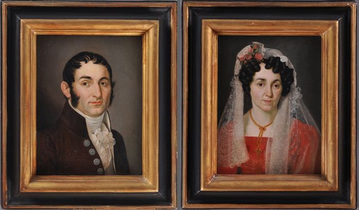 ITALIAN SCHOOL: PAIR OF PORTRAITS