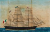 ITALIAN SCHOOL, THREE MASTED S