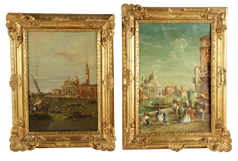 ITALIAN SCHOOL: TWO VIEWS OF