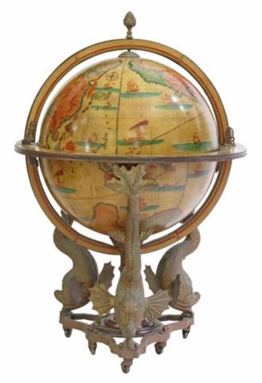 ITALIAN SHIP'S TERRESTRIAL GLOBE