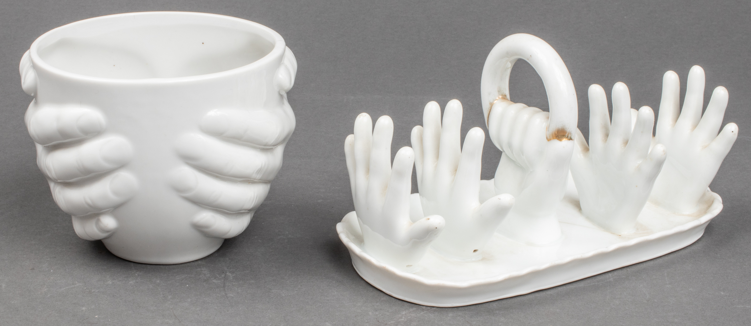 ITALIAN SIGMA PORCELAIN BOWL & RING