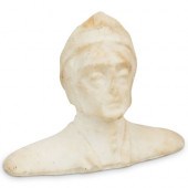 ITALIAN SIGNED MARBLE BUST OF