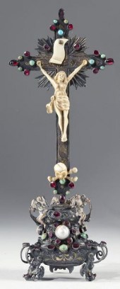 Italian Silver and Ivory Cruci