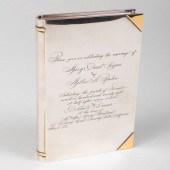 ITALIAN SILVER BOOK FORM BOX I