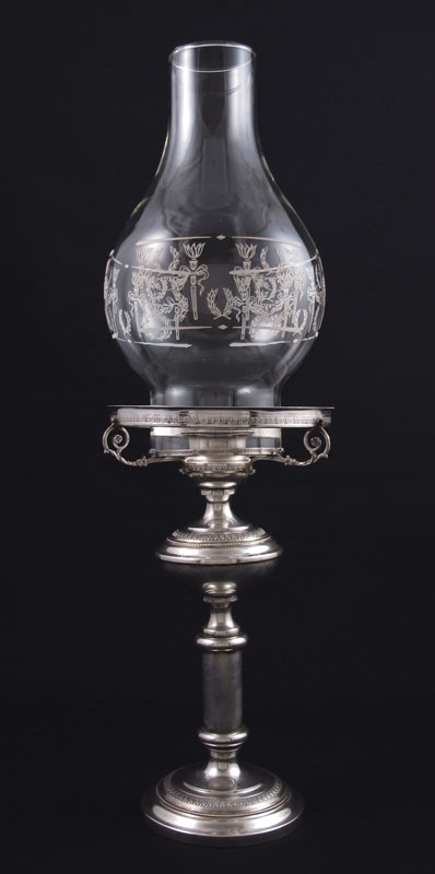 ITALIAN SILVER CANDLE HOLDER &