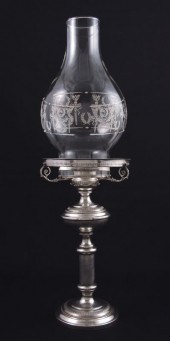 ITALIAN SILVER CANDLE HOLDER &