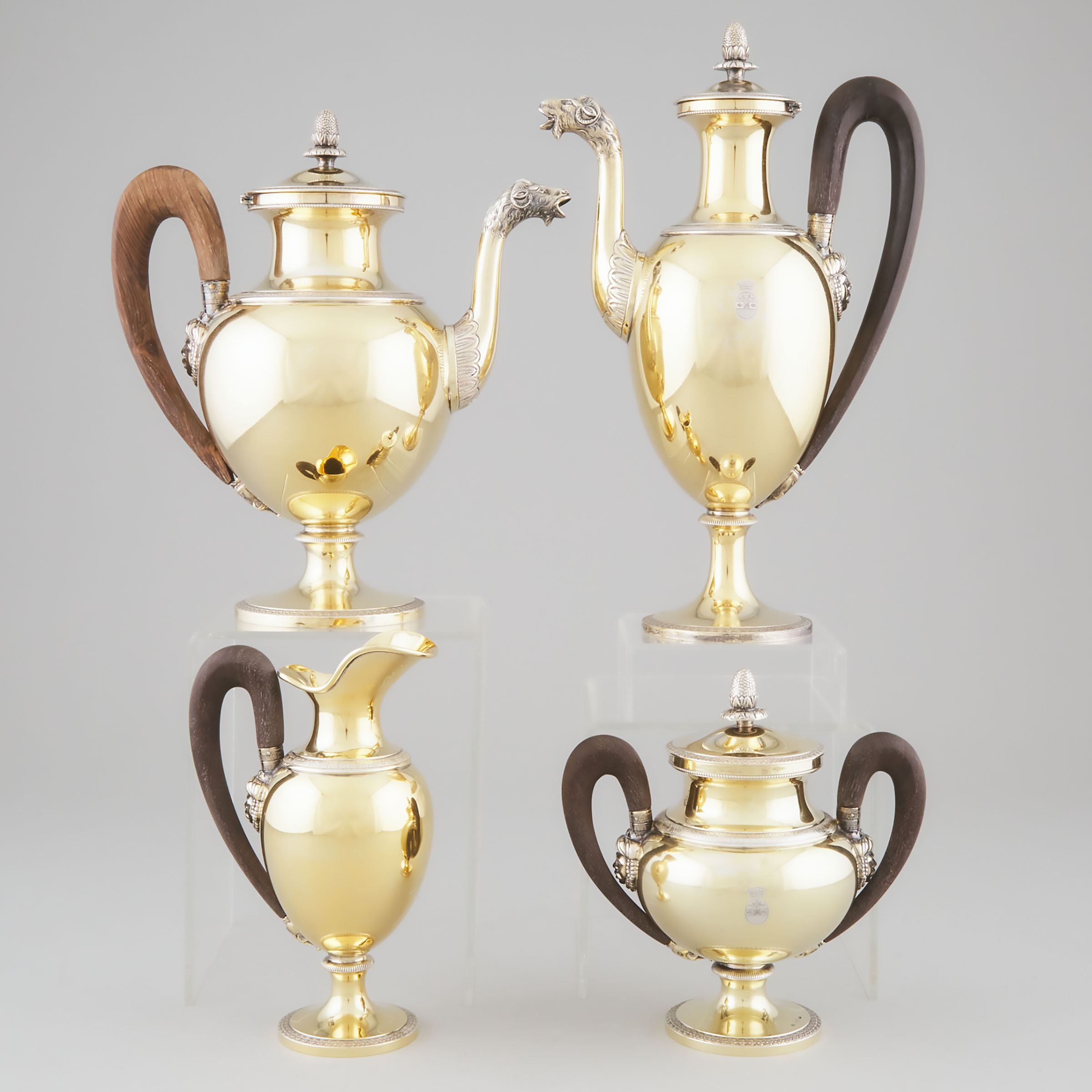 Italian Silver-Gilt Tea and