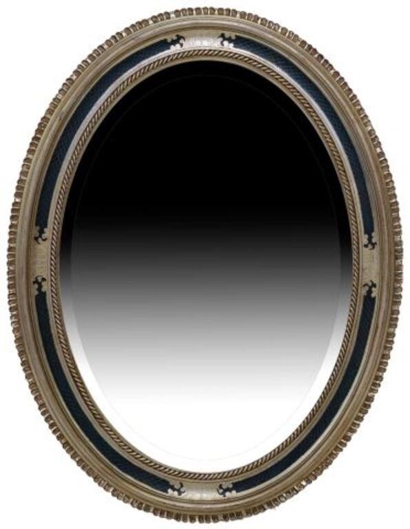 ITALIAN SILVER GILTWOOD OVAL