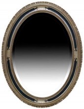 ITALIAN SILVER GILTWOOD OVAL B
