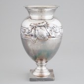 Italian Silver Large Vase, Enz