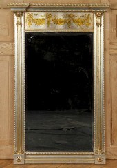 ITALIAN SILVER LEAF MIRROR BY