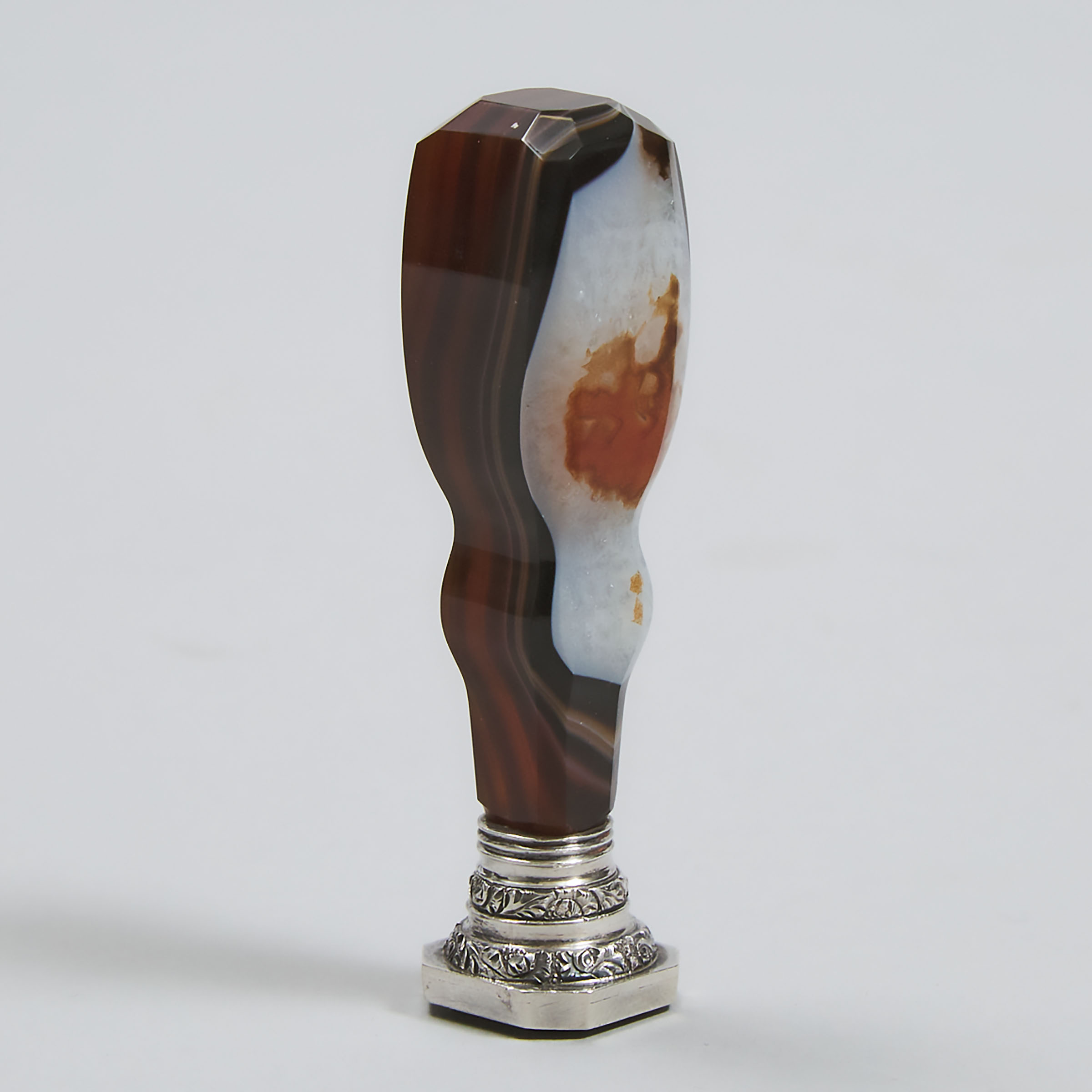 Italian Silver Mounted Agate and