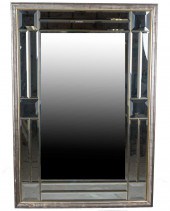ITALIAN SILVER PAINTED MIRRORw