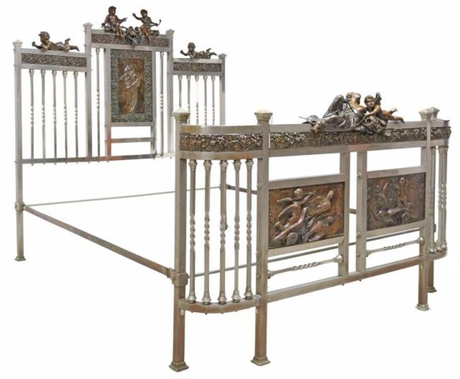 ITALIAN SILVER-TONE & PATINATED