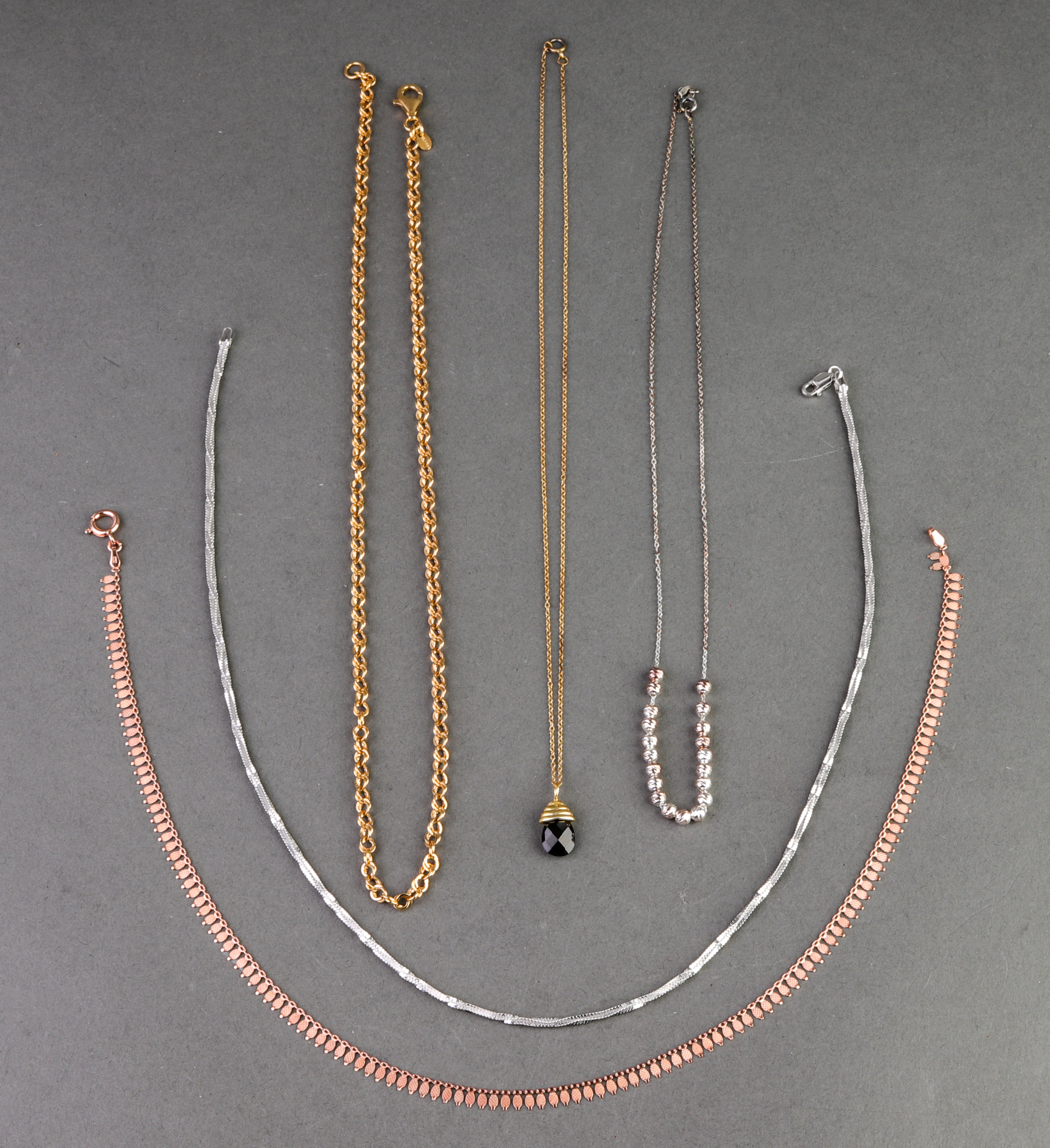 ITALIAN SILVER & VERMEIL CHAIN &