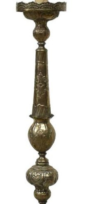 ITALIAN SILVERED METAL ALTAR P