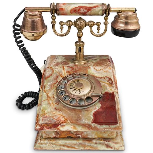 ITALIAN SITEL ANTIQUE MARBLE ROTARY