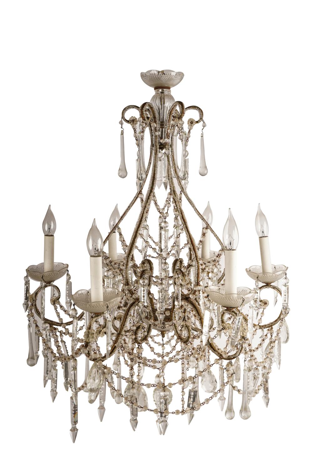 ITALIAN SIX-LIGHT GLASS