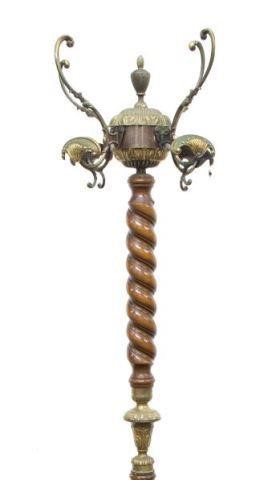 ITALIAN SPIRALED WOOD & GILT