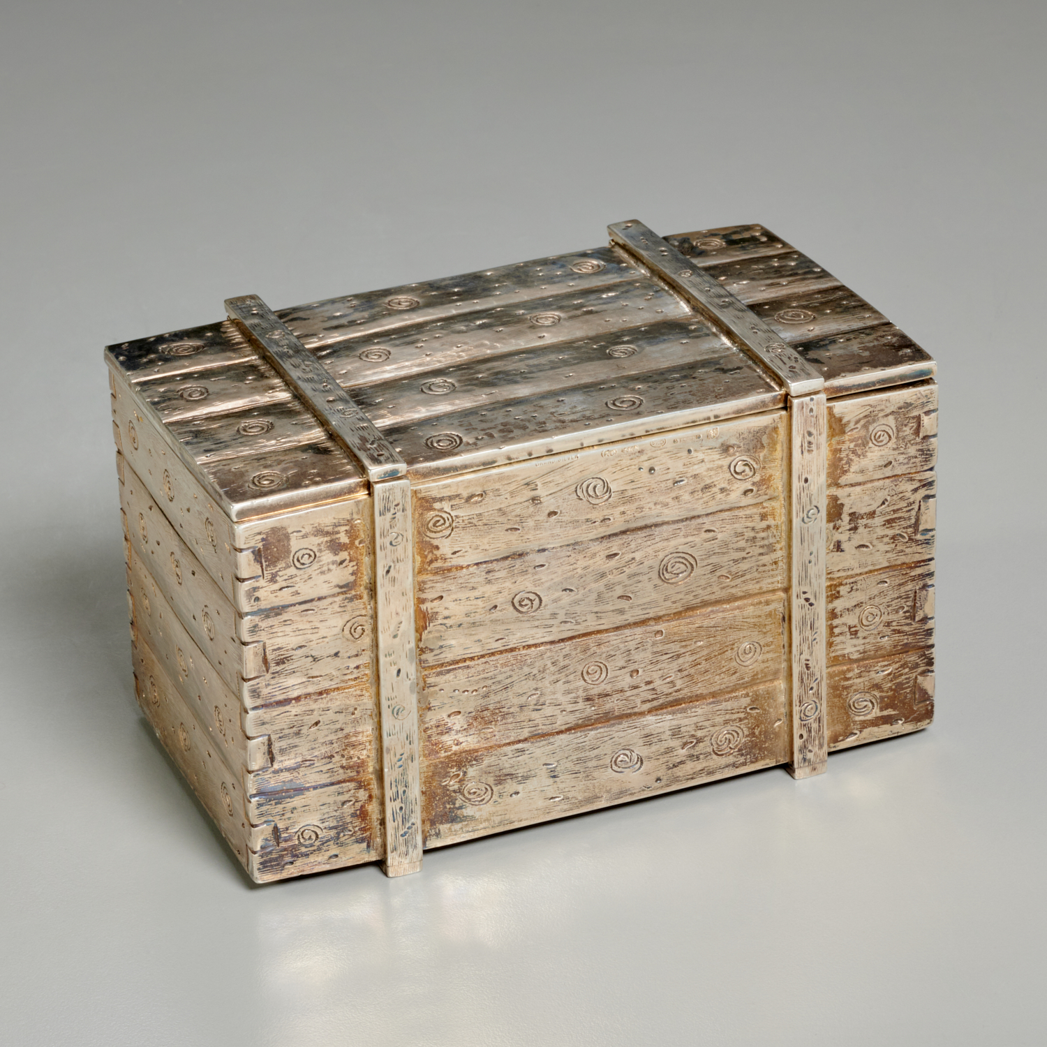 ITALIAN STERLING SILVER FAUX BOIS