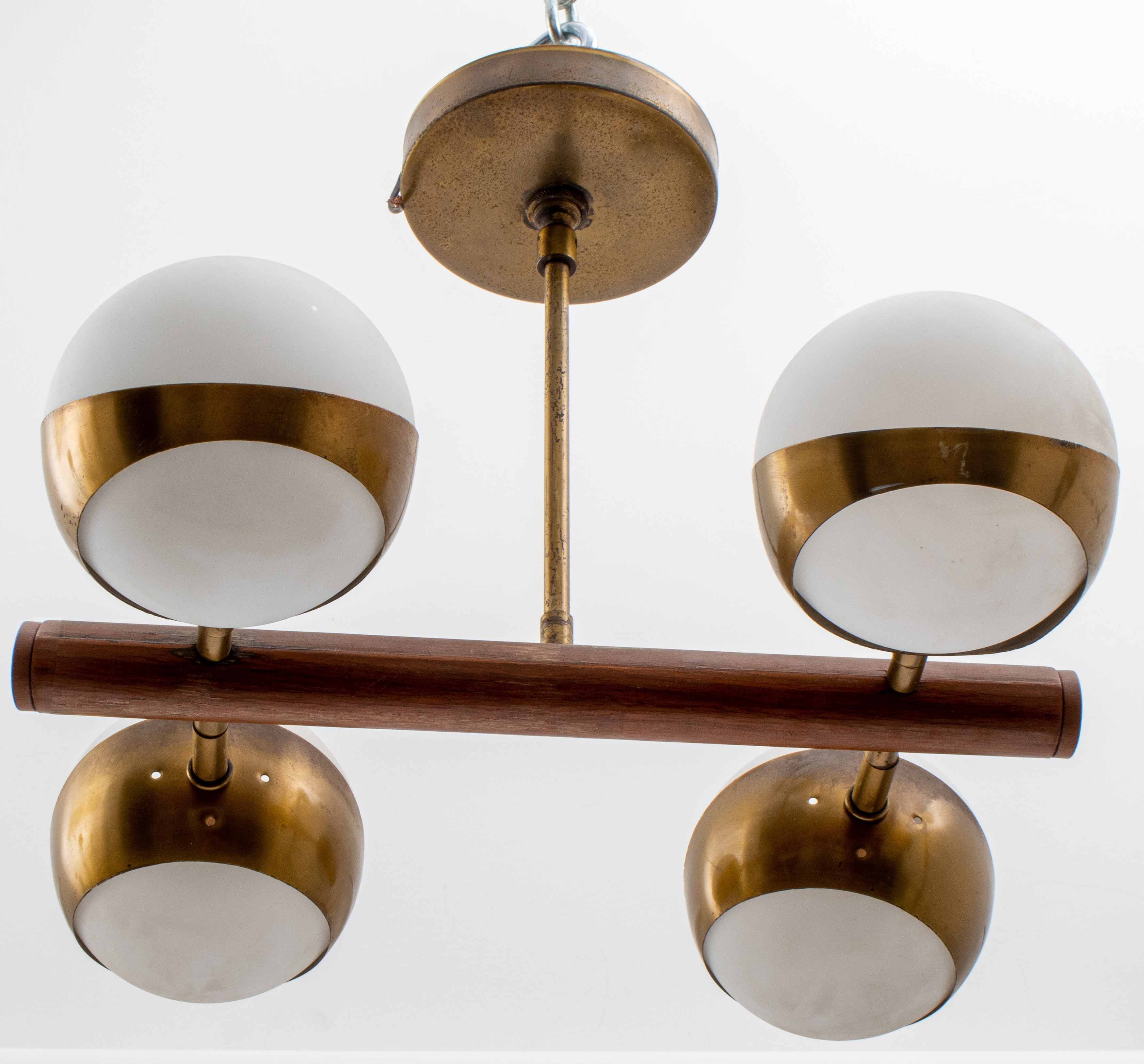ITALIAN STILNOVO CHANDELIER WITH