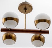 ITALIAN STILNOVO CHANDELIER WI