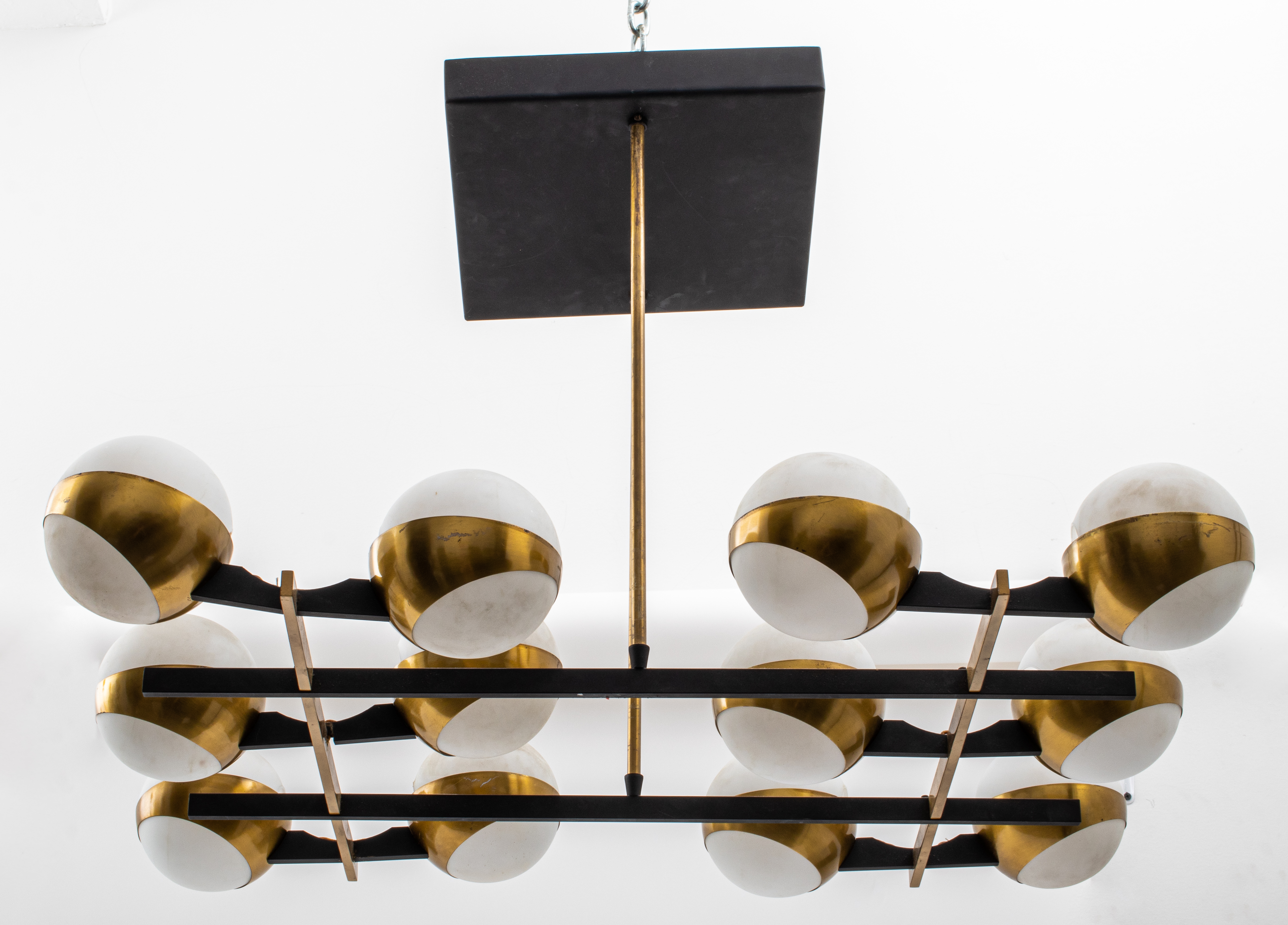 ITALIAN STILNOVO CHANDELIER WITH