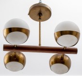 ITALIAN STILNOVO CHANDELIER WI