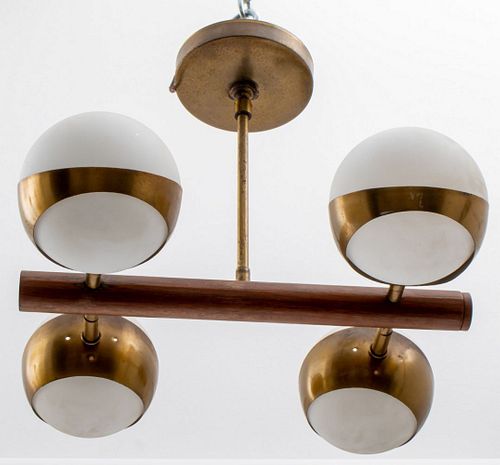 ITALIAN STILNOVO CHANDELIER WITH