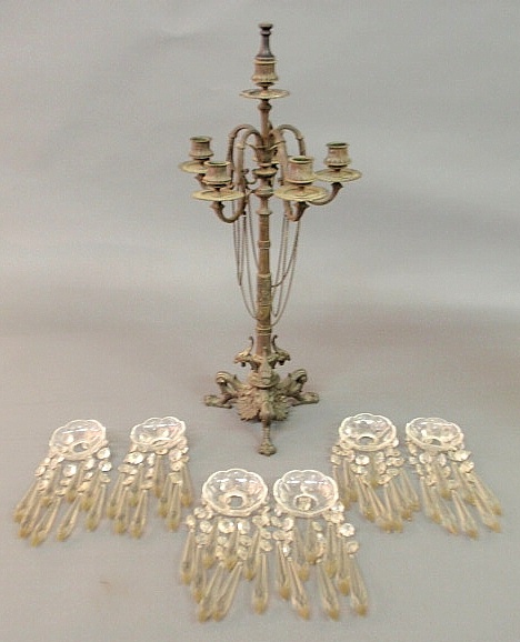 Italian style bronze lamp with
