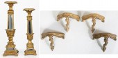 ITALIAN STYLE CANDLESTICKS & 4