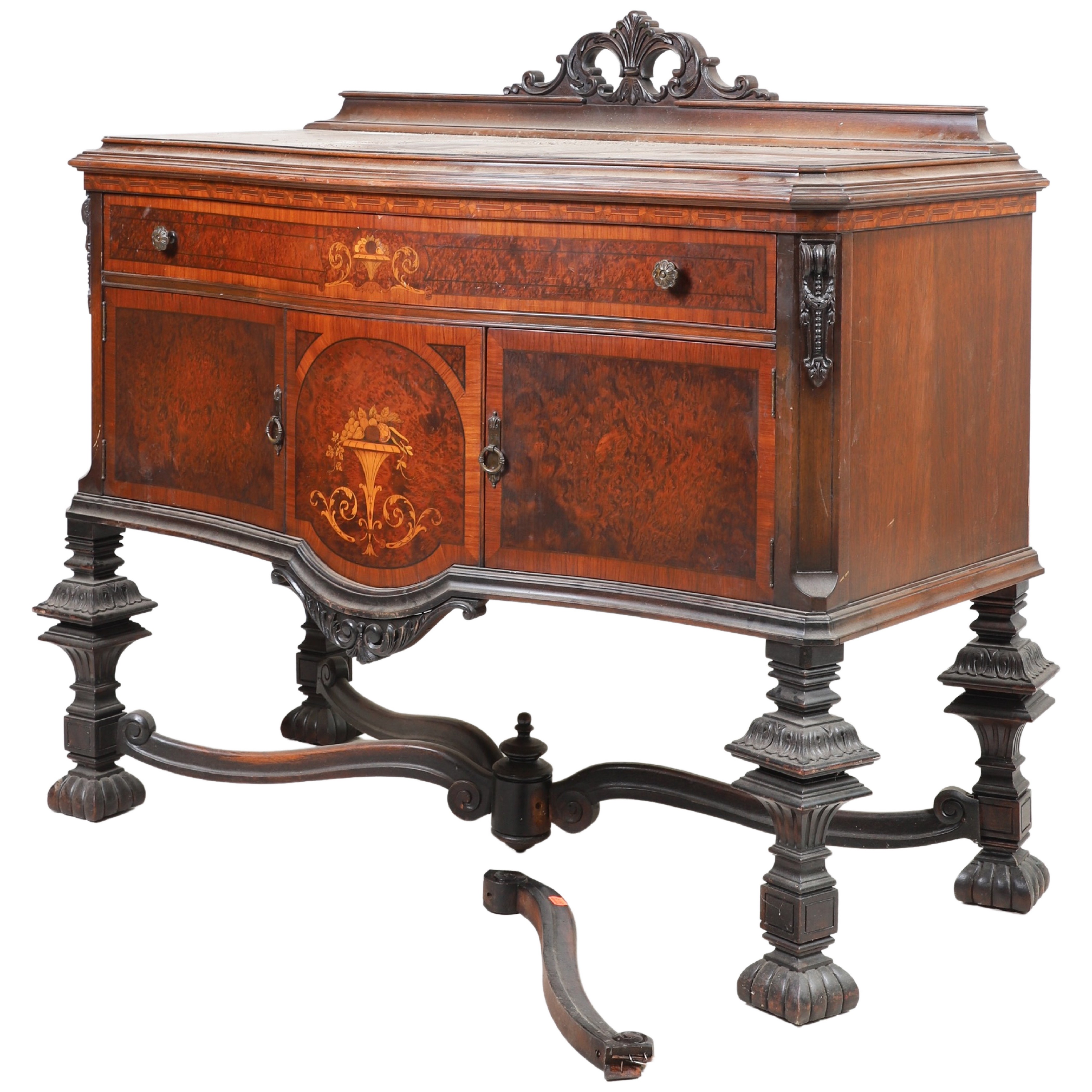 Italian style carved mahogany