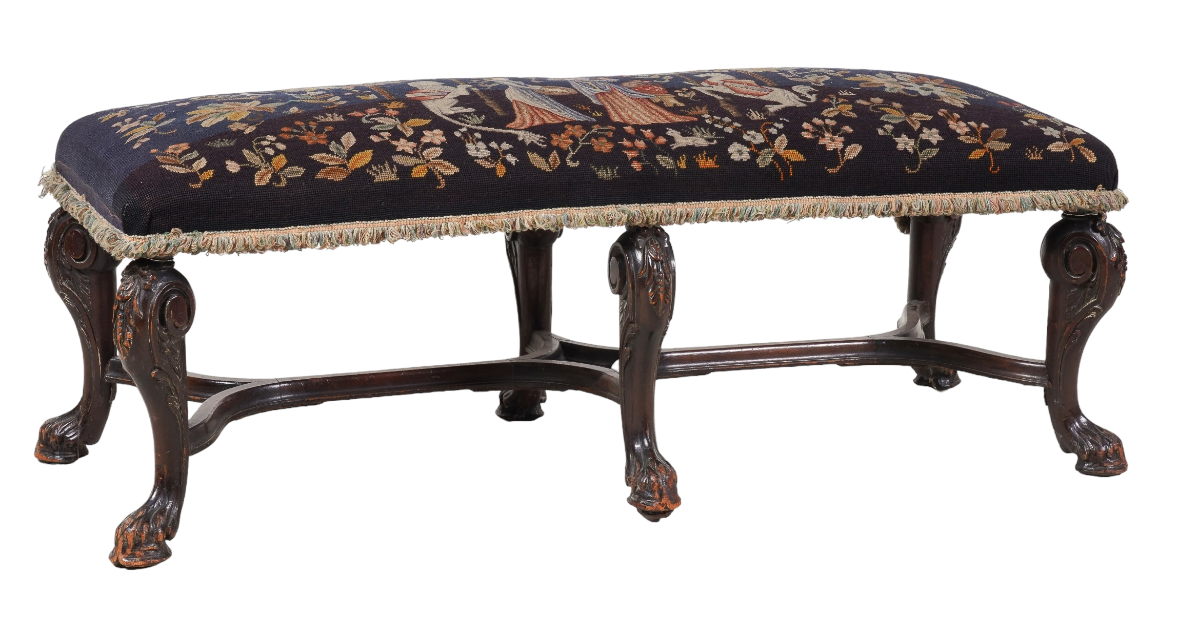 Italian style carved needlepoint