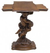 ITALIAN SWIVEL TOP PUTTI CARVE
