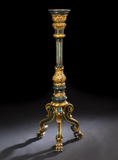 Italian Teal Blue-Painted and