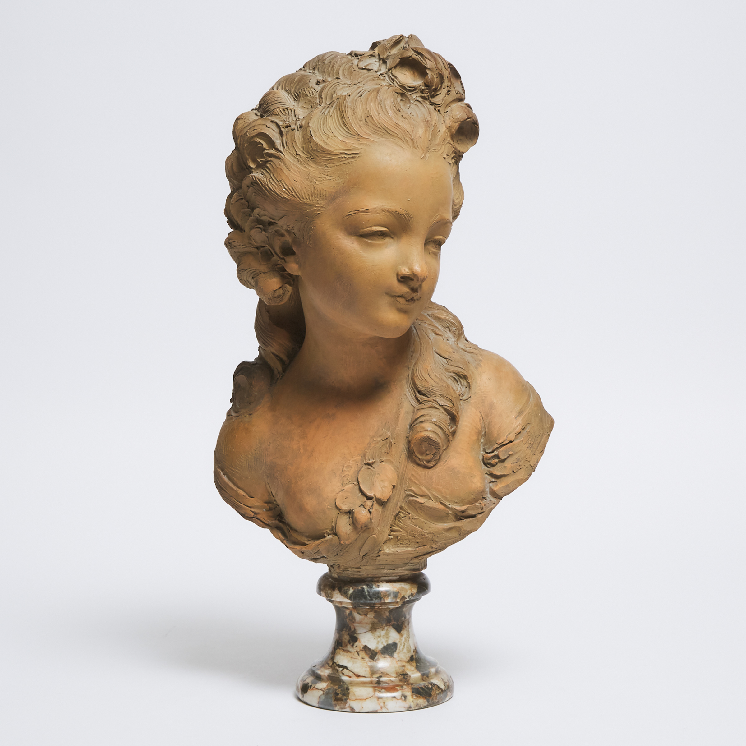 Italian Terra Cotta Bust of a Young
