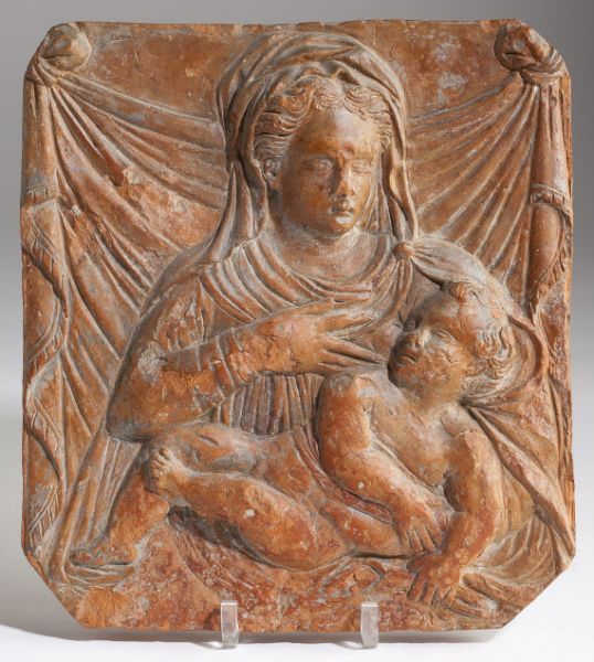 Italian Terra Cotta Wall Plaque